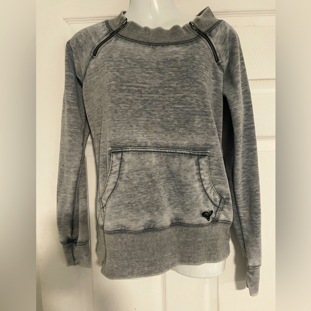 Vintage Roxy grey jersey sweatshirt size small